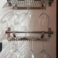 IKEA Stainless Wine Glass Organizer – 2 Racks