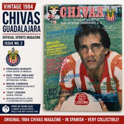 VTG 1984 Chivas Club Deportivo Guadalajara Official Magazine 78th Anniversary