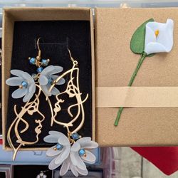 Gold-plated earrings