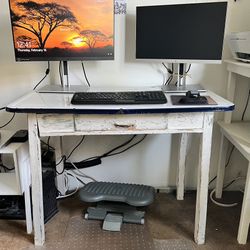  Vintage Enamel Table/Desk