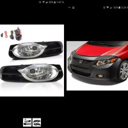 2012 Honda Civic coupe foglights and bumper bra