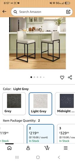 Counter height barstools with back 24"