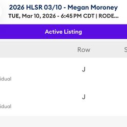 Houston rodeo tickets Megan Moroney selling for $160 for both .. AXS transfer 