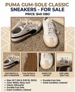 PUMA GUM-SOLE CLASSIC SNEAKERS
