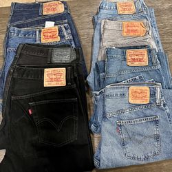 Men’s Levi’s Jeans Different Sizes