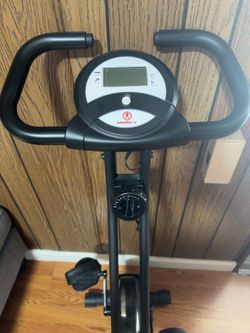 Marcy Foldable Upright Exercise Bike with LCD Monitor – Like New