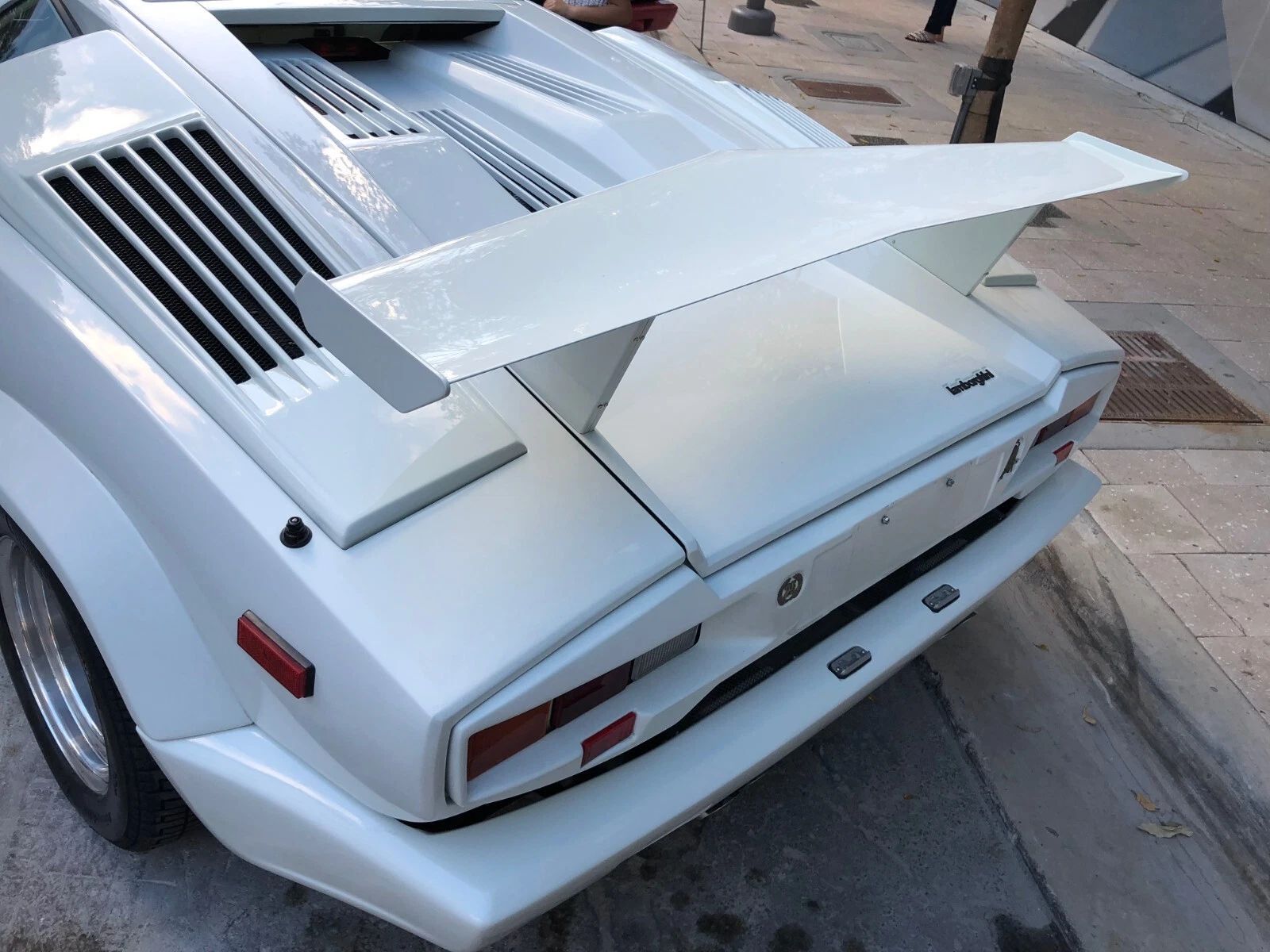 Lamborghini Countach Med Rear Wing Complete 9pc FRP Composite No Rust Made USA