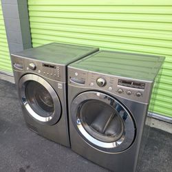 Lg Stainless Steel Washer And Dryer Set Delivery Installation 