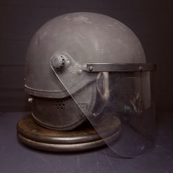 Police SWAT Riot Helmet Black (Universal Size) USA MADE w/ Removable Face Shield