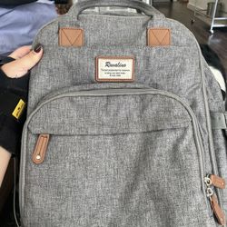 Gray Diaper Backpack