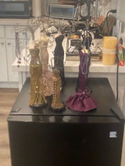 BEADED DRESS MANNEQUIN MULTI-PURPOSE JEWELRY HOLDER