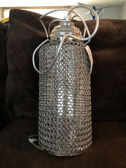 New Hanging Light Fixture, Stainless Steel Industrial Look