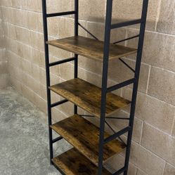 Wayfair 5 Shelf Metal And Wood Bookcase New Condition