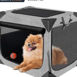 Dog Crate , Collapsible, Soft Travel Crate 