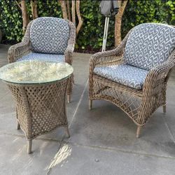 TOP QUALITY. USA made outdoor/indoor armchair set. Made USA.