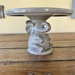 Ceramic Elephant Cake Stand