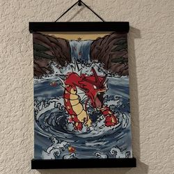 Shiny Gyarados Canvas Art