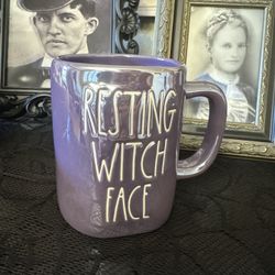 Rae Dunn Mug Purple Witch