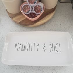 Rae Dunn Naughty & Nice Platter