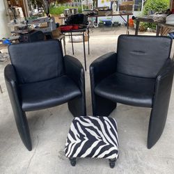 Three-piece chair and stool set