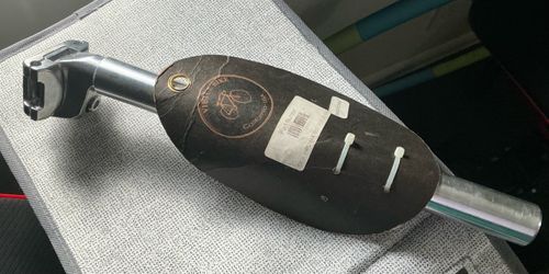 Pro max seat post silver