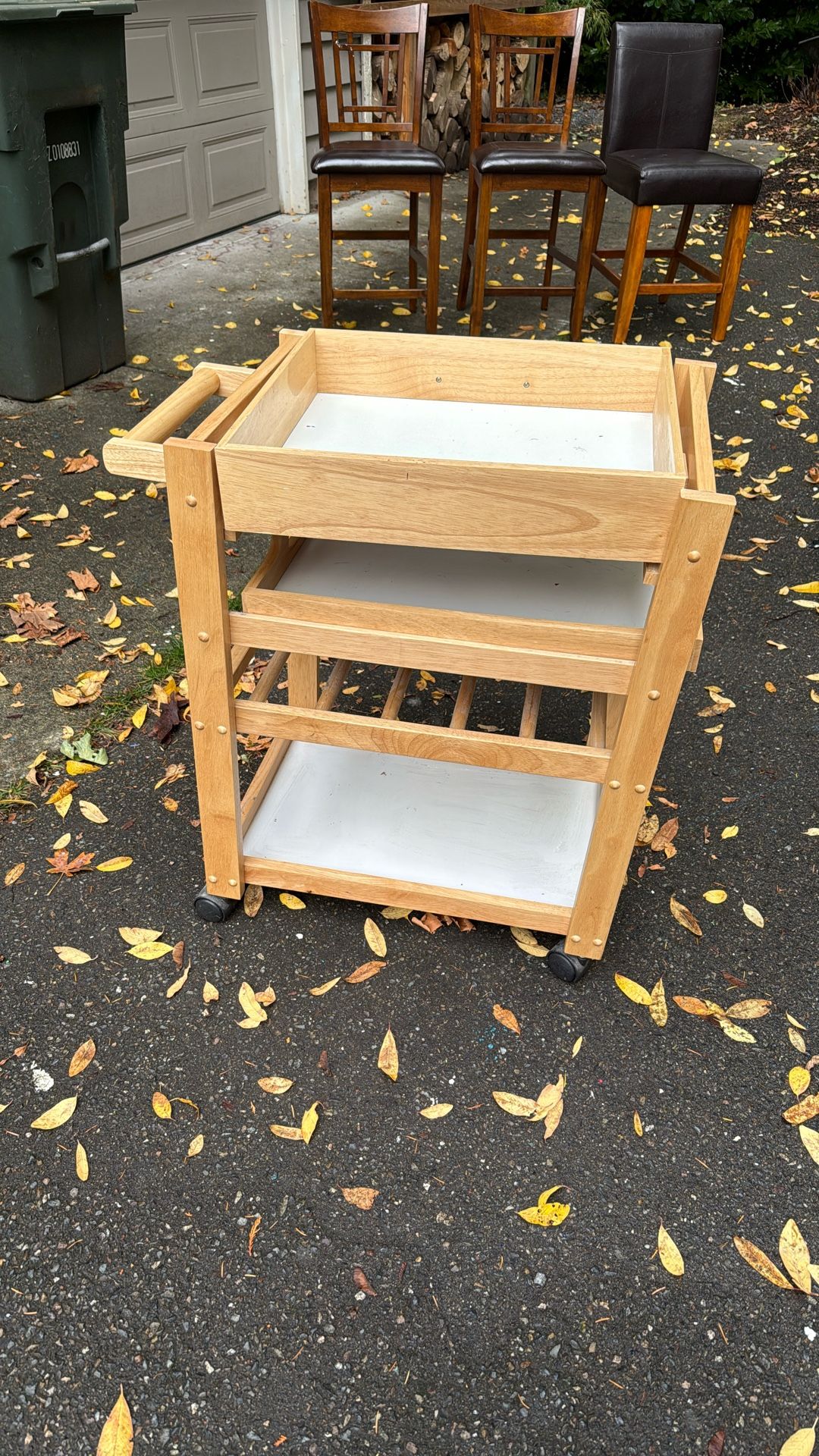 Wine/ Utility Cart On Wheels 