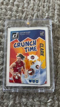 Caitlin Clark Donruss Crunch Time WNBA Card