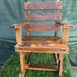Vintage Child’s Wooden Rocking Chair
