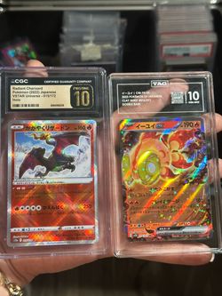 Japanese holo radiant charzard  gold label 10
