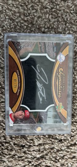 Josh Hamilton 1/25 on glove auto card
