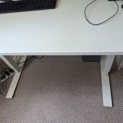 Adjustable Standing Desk - IKEA TROTTEN, white, 47 1/4x27 1/2"