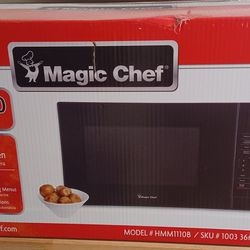 1.1 Cu Ft  Black Magic Chef Microwave Oven
