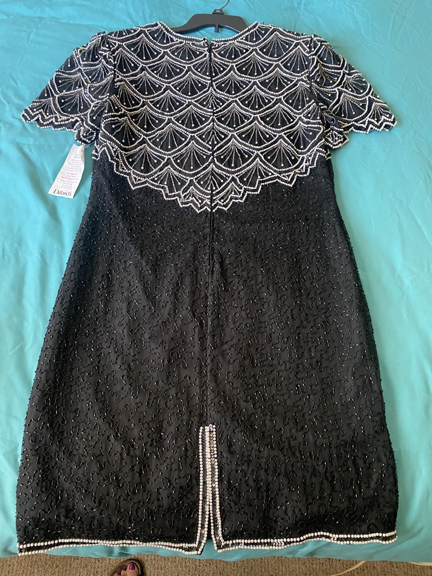 laurence kazar beaded dress Today I found this vintage at goodwill. I have absolutely no where to wear this to, but I couldn't pass it up! Laurence Kazar Size Vintage 80s Laurence Kazar Black