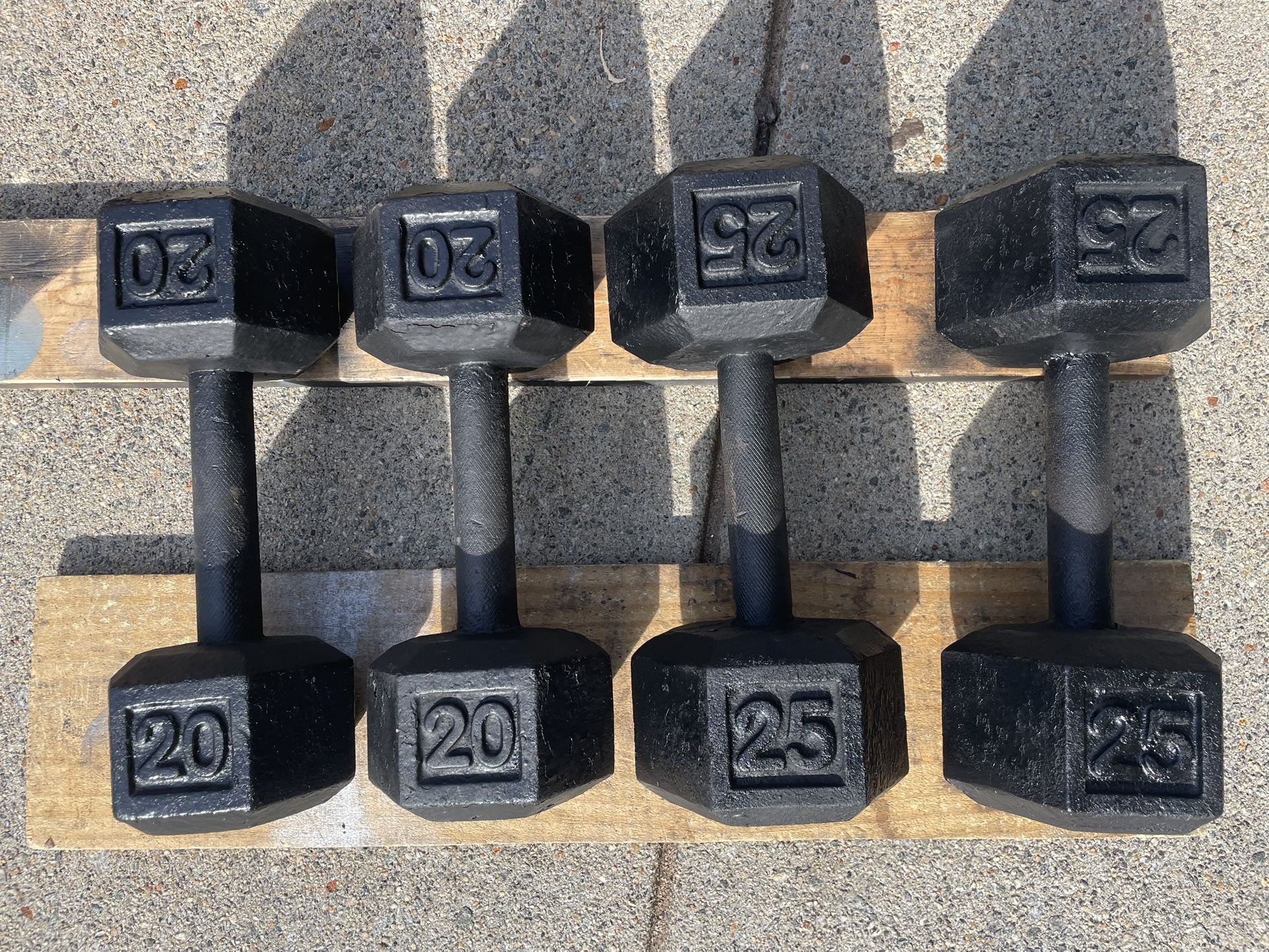 Hexagon Dumbbell Weights