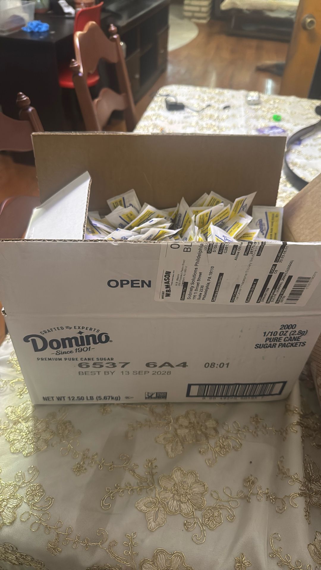 Domino Sugar Open Box