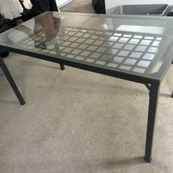 Gray Glass Table 