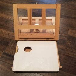 Artists Adjustable Desk Box Easel, Natural