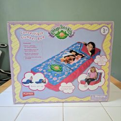 RARE! Cabbage Patch Kids New Convertible Slumber Bed Playhut Complete Open 