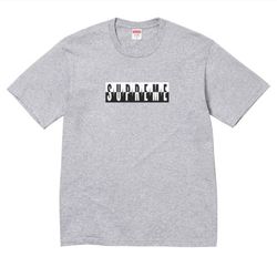 Supreme Split Tee FW25 Heather Grey 