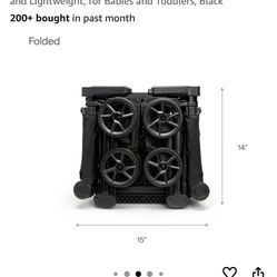 Munchkin Sparrow Travel Baby Stroller, Ultra Compact and Lightweight, for Babies and Toddlers, Black