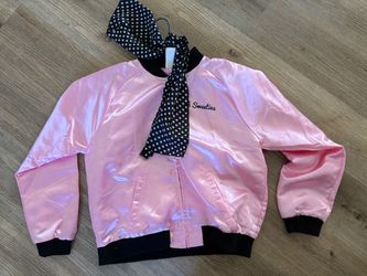 Adult XL pink jacket and scarf