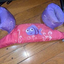 STEARNS Puddle Jumper Life Jacket Swim Float Child 30-50 lb Pink With Fish