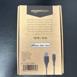 🔥10 ft NEW MFi Certified USB-A to Lightning Charger Cable for Phone 🔥