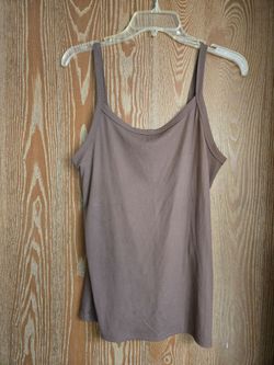 Brown tank top