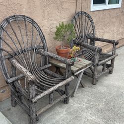 4 Bent Wood Chairs