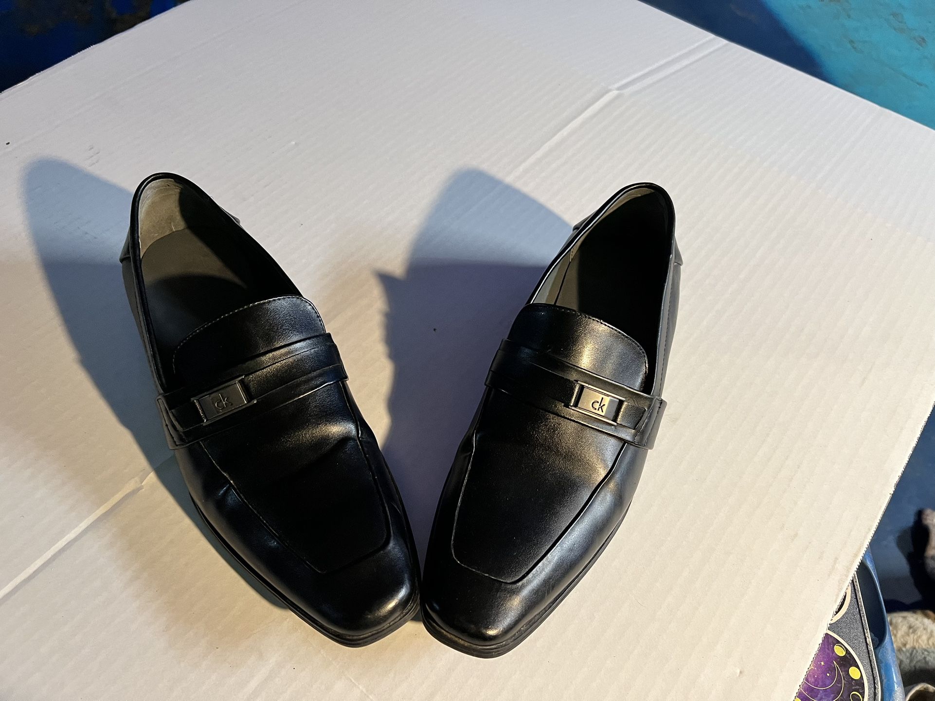 Calvin Klein 'Craig' Black Slip On Dress Shoes Men's Size 7