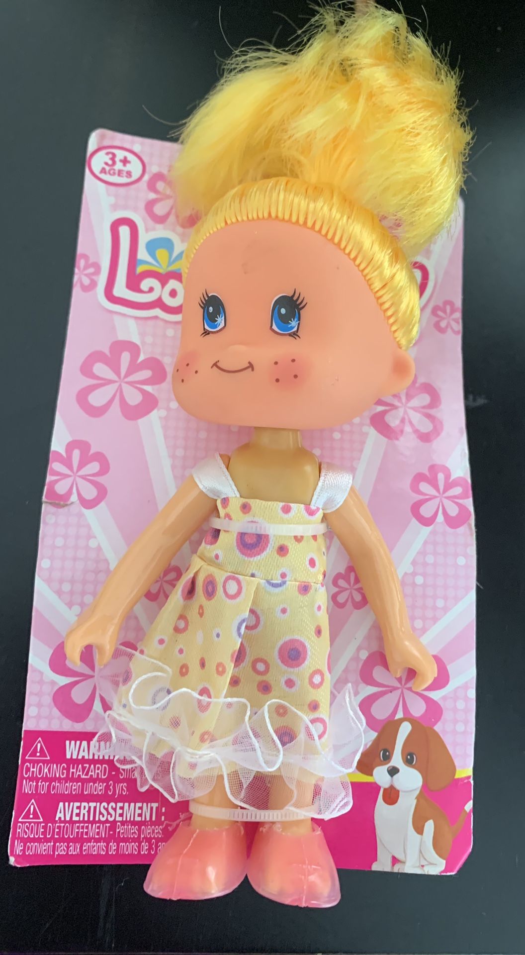 Lovely Gal With Yellow Hair and Dress