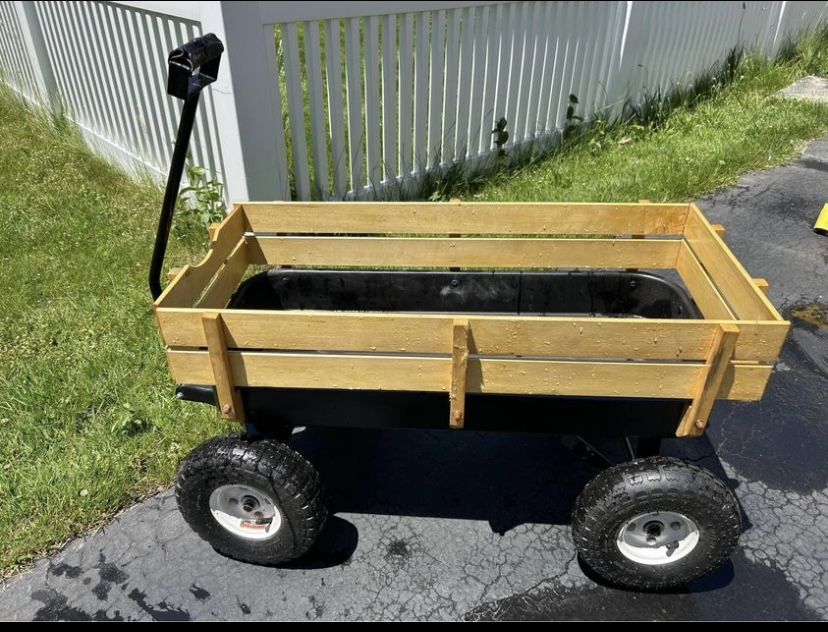 Wooden Wedding Wagon