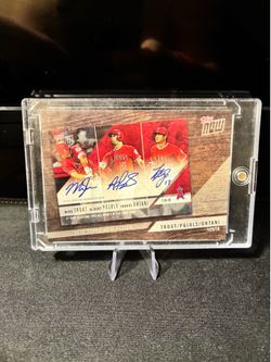Shohei Ohtani Mike Trout Albert Pujols Topps now Rookie
