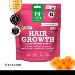 ✨ HiPlus Hair Growth Gummies – 90ct – Pineapple Flavor (Brand New Sealed)